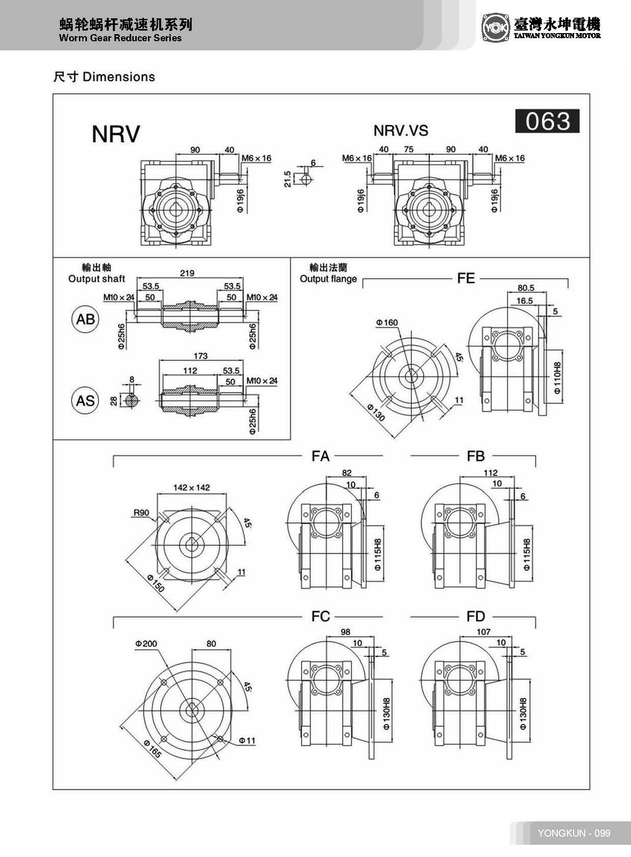 NRV075減速機